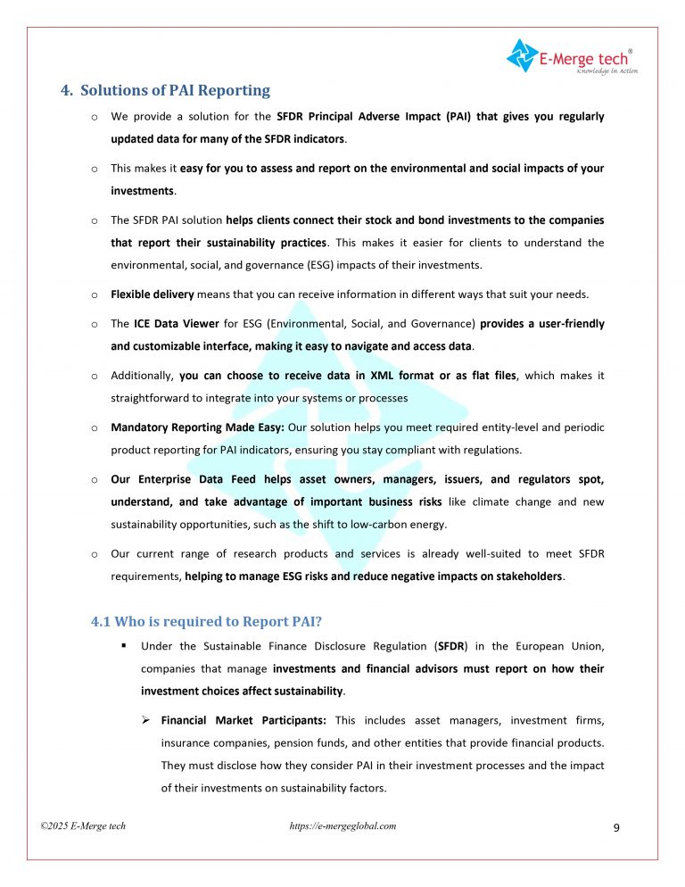 A Simple Guide to PAI Reporting | E-Merge tech