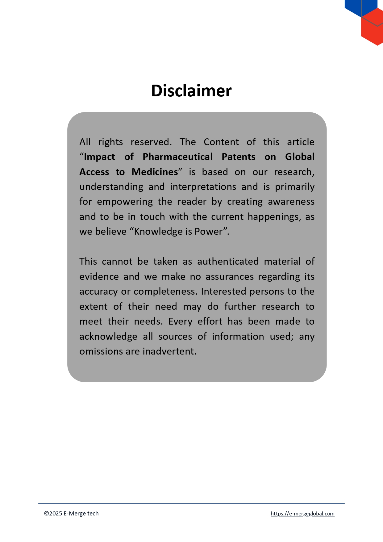 Impact of Pharmaceutical Patents on Global Access to Medicines_page-0002